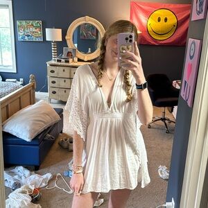 White seaspice coverup dress